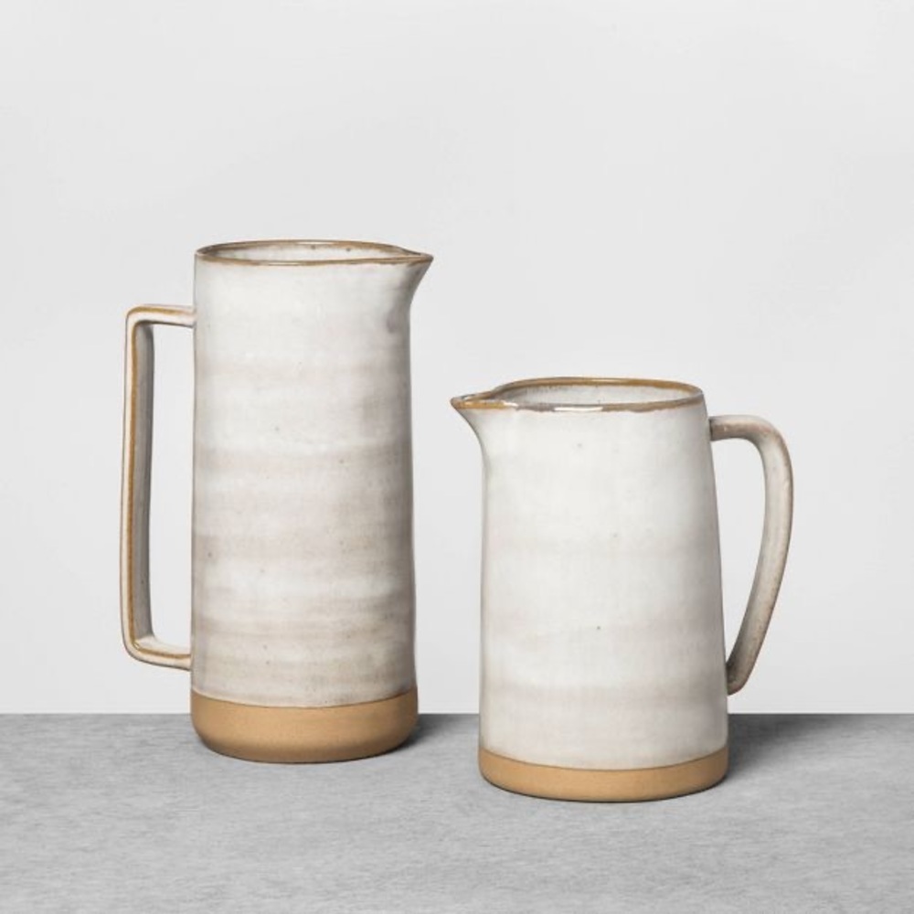HEARTH & HAND Stoneware Pitcher, 81oz, NWT - Picture 2 of 5